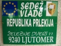 Plošča sedeža Republike Prlekije