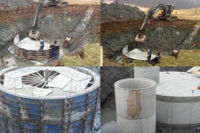 Gradnja zbiralnika in usedalnika vode