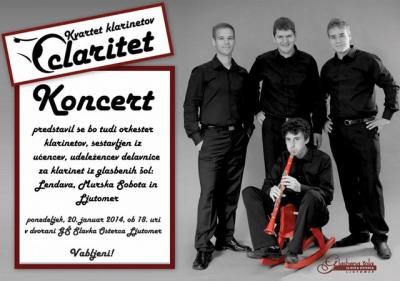 Koncert kvarteta klarinetov »Claritet«