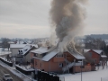 Dim in ogenj nad stanovanjsko hišo v Radencih