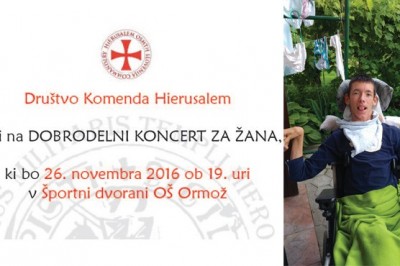 Koncert bo 26. novembra 2016 ob 19. uri v Športni dvorani OŠ Ormož