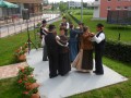 Folklorna skupina na prireditvenem odru