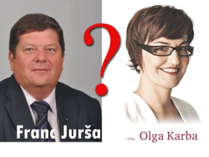 Franc Jurša in Olga Karba