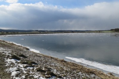 Zamrznjeno Gajševsko jezero