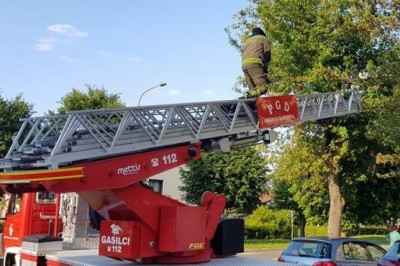 Gasilci rešujejo mucka, foto: PGD Gornja Radgona