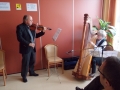 Harfistka in violinist, Renate in Werner Fuhs