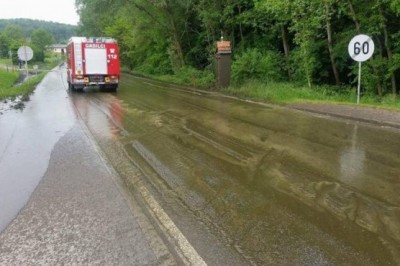 Iz zbiralnika iztekla gnojnica, foto: PGD Gornja Radgona