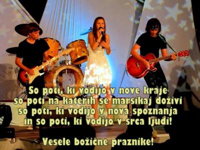 Skupina Julie & The Diamonds vam želi vesele božične praznike in srečno ter uspešno leto, ki prihaja