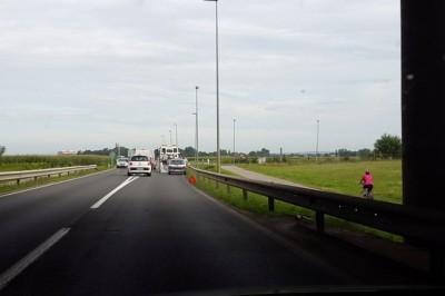 Prometna nesreča se je zgodila ob regionalni cesti Murska Sobota - Beltinci