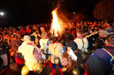 Kurentov in korantov skok, foto: Marko Pigac