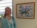Liljana Cafnik je naslikala rože
