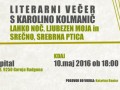 LITERARNI VEČER S KAROLINO KOLMANIČ