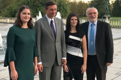 GFML so na sprejemu zastopali ravnatelj Zvonko Kustec in Urša Holer ter Nika Klobasa
