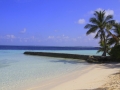 Modrina, pesek in palme ...tudi na Biyadhoo Island Resortu ...