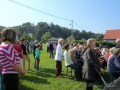 Maša pri vaški kapelici v Lomanošah