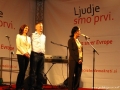 Tanja Fajon, dr. Andrej Horvat in Karmen Pahor