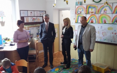 Minister je obiskal vrtec in Osnovno šolo Cezanjevci