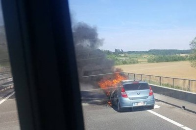 Goreče vozilo, foto: PGD Gornja Radgona