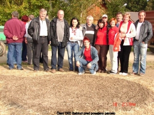 TKD Babinci pred posajeno parcelo