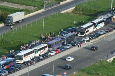 Tujce so prepeljali iz območja Novega mesta, foto: policija.si