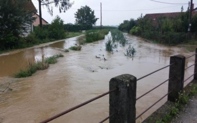Poplavljeno območje v Središču ob Dravi