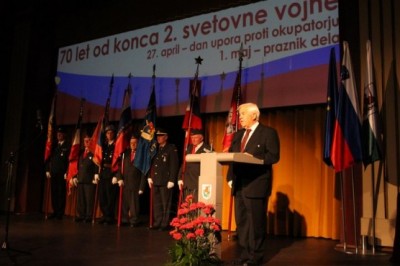 Slavnostni govornik je bil prvi predsednik Republike Slovenije Milan Kučan