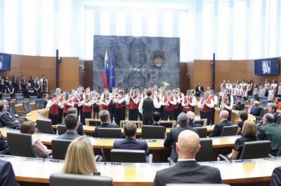 Pihalni orkester KD Ivan Kaučič Ljutomer na slavnostni seji