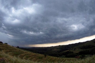 Nevihtni oblaki nad Prlekijo