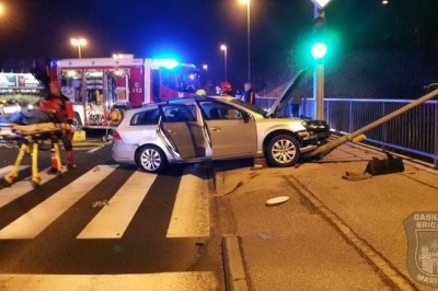 Prometna nesreča v Mariboru, foto: GB Maribor