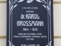 Odkritje spominske plošče Karola Grossmanna