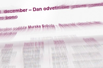 19. december - Dan odvetniške pravne pomoči pro bono