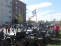 Ogled prispelih vojaških vozil