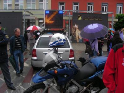 Predstavili so preventivno vozilo s svetlobno tablo in motorno kolo, foto: Tomaž Murgelj – PP Ljutomer