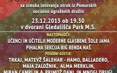 Koncert bo 23. decembra 2013 ob 19.30 uri, v dvorani Gledališča Park v Murski Soboti