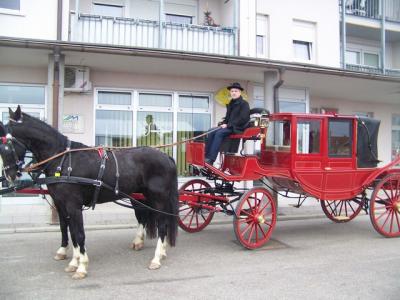 Gospodar Anton in hkrati tudi kočijaž poštne kočije