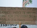 Protest delavcev - migrantov v Šentilju