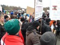 Protest delavcev - migrantov v Šentilju