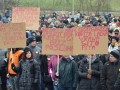 Protest delavcev - migrantov v Šentilju