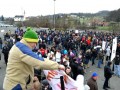 Protest delavcev - migrantov v Šentilju