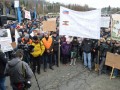 Protest delavcev - migrantov v Šentilju