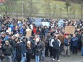 Protest delavcev - migrantov v Šentilju