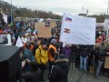 Protest delavcev - migrantov v Šentilju