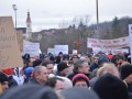 Protest delavcev - migrantov v Šentilju