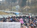 Protest delavcev - migrantov v Šentilju