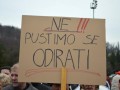 Protest delavcev - migrantov v Šentilju