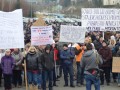 Protest delavcev - migrantov v Šentilju