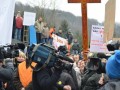 Protest delavcev - migrantov v Šentilju