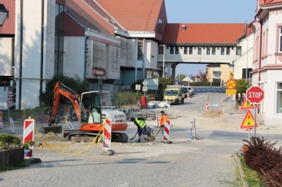 Gradnja krožišča Ormož - Grad