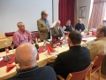 Rade Bakračević bere poročilo o delu društva