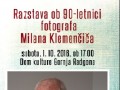 Reka povezuje: Otvoritev razstave ob 90-letnici fotografa Milana Klemenčiča